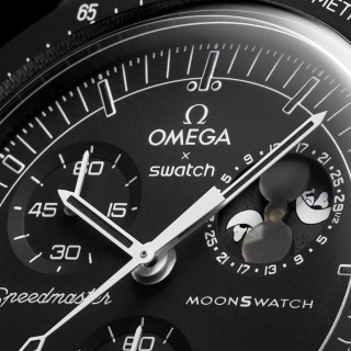 ساعت مچی Mission To The Moonphase - New Moon امگا سواچ مدل SO33B700 - 03