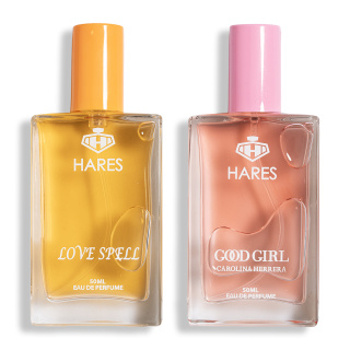 پک 2 عددی ادوپرفیوم زنانه مدل Carolina Herrera Good Girl حجم 50 میلی لیتر و Love Spell حجم 50 میلی لیتر حارث