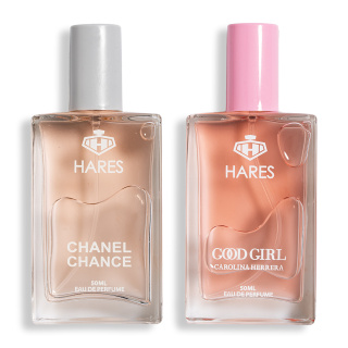 پک 2 عددی ادوپرفیوم زنانه مدل Carolina Herrera Good Girl حجم 50 میلی لیتر و Chanel Chance حجم 50 میلی لیتر حارث