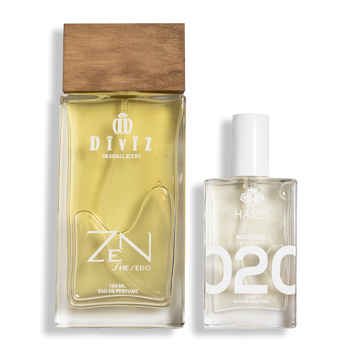 پک 2 عددی ادوپرفیوم مدل Molecule حجم 50 میلی لیتر و ادوپرفیوم مدل Zen Shiseido حجم 100 میلی لیتر