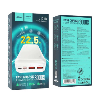 پاوربانک 22.5 وات فست شارژ هوکو مدل J101B ظرفیت 30000 میلی آمپر ساعت - 02