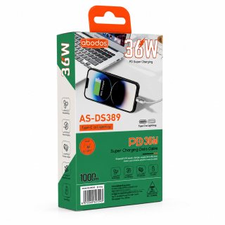 کابل شارژ Type C به Lightening آبادوس مدل AS DS389 - 04