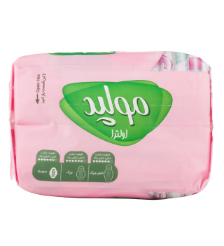 نوار بهداشتی اولترا مدل Leak Protection سایز متوسط 10 عددی مولپد - 01