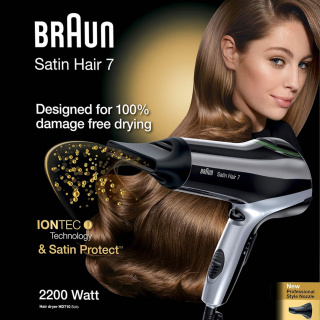 سشوار سالنی 2200 وات براون سری 7 Satin Hair مدل BRHD710E - 01