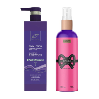 پک 2 عددی لوسیون بدن حاوی عصاره زیتون حجم 300 میلی لیتر و بادی اسپلش زنانه مدلVictorias Secret Rolf حجم 210 میلی لیتر دکتر تافی