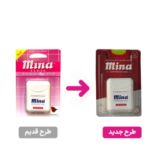 نخ دندان متراکم مدل Strawberry-Waxed مینا - 01