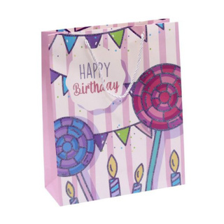 بگ طرح Happy Birthday سایز بزرگ کد 556-13 ارسال با رنگ رندوم - 03