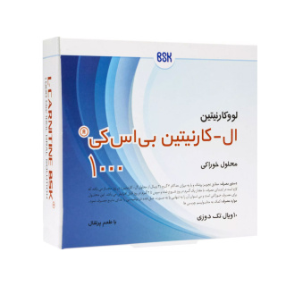 l-carnitine bsk چیست ویال خوراکی ال کارنیتین 1000 میلی گرم بنیان سلامت کسری (BSK) با طعم پرتقال بسته 10 عددی قیمت و خرید ویال ال