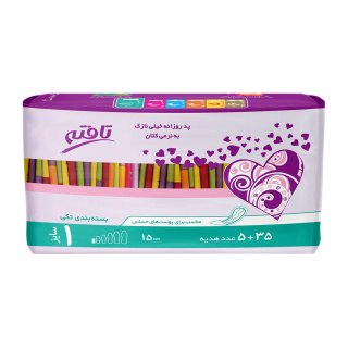 پد روزانه خیلی نازک 5+35 عددی مناسب پوست حساس تافته