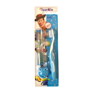 مسواک اسپارکل مدل Toy S9 با برس متوسط مجموعه 3 عددی - 01