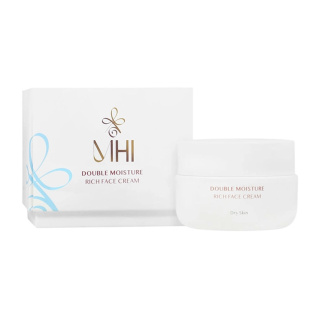 کرم مرطوب کننده و آبرسان صورت مدل Double Moisture مناسب پوست خشک حجم 50 میلی لیتر ام اچ آی - 01