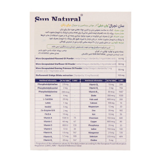 قرص مولتی ویتامین و مینرال وان دیلی مناسب بانوان بسته 30 عددی سان نچرال - 02