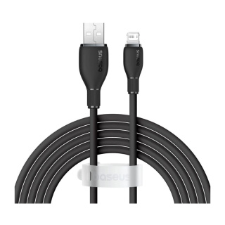کابل شارژ سریع USB A به لایتنینگ بیسوس مدل Pudding Series 2.4A طول 1 متر