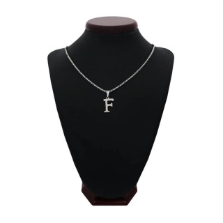 گردنبند مردانه طرح حرف F کد h01