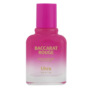 عطر جیبی زنانه مدل Baccarat Rouge با شیشه شفاف دو رنگ حجم 30 میلی لیتر اولترا ویرچوال