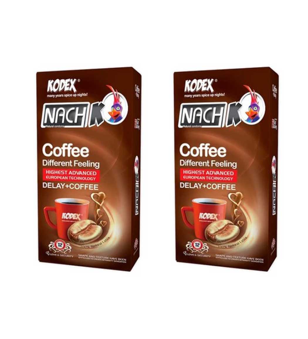 کاندوم مدل Cofee دو بسته 12 عددی ناچ کدکس نمای ۲