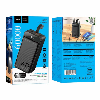 پاوربانک 30 وات فست شارژ هوکو مدل J123C ظرفیت 60000 میلیآمپرساعت - 04