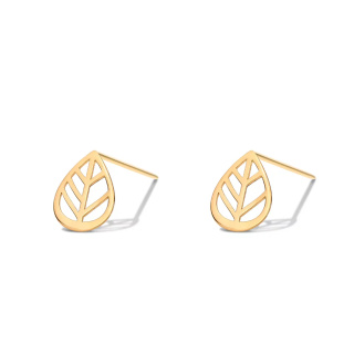 گوشواره طلا 18 عیار مدل برگ پاییز