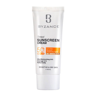 کرم ضد آفتاب رنگی بیزانس با SPF50 مناسب پوست های حساس و خشک حجم 40 میلی لیتر - 04