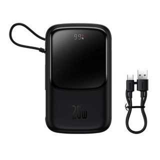 پاوربانک بیسوس مدل Qpow Pro PPQD060001 ظرفیت 10000 میلی آمپر ساعت - 01