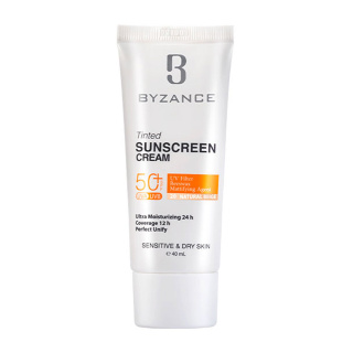 کرم ضد آفتاب رنگی بیزانس با SPF50 مناسب پوست های حساس و خشک حجم 40 میلی لیتر - 06