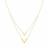 گردنبند طلا 18 عیار مدل MM0363 طرح هفتی دوبل مهر گالری