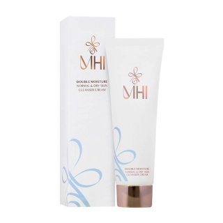 کرم پاک کننده 2 منظوره مدل Double Moisture مناسب پوست نرمال تا خشک حجم 125 میلی لیتر ام اچ آی - 01