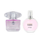 پک دو عددی عطر جیبی زنانه مدل Chanel Chance و Versace Bright Crystal