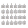 شمع ال ای دی مدل کریستالی شفاف طرح Diamond مجموعه 24 عددی متفرقه