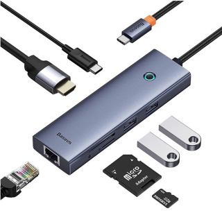 هاب USB-C هفت پورت بیسوس مدل B00052805813-00 - 01