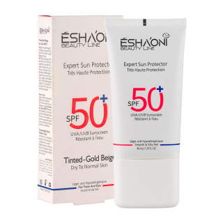 ضد آفتاب رنگی اشااونی با SPF 50 مناسب پوست خشک تا نرمال حجم 40 میلی لیتر
