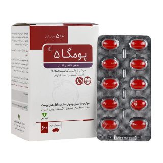 کپسول نرم پومگا5 بسته 60 عددی وشا دارو