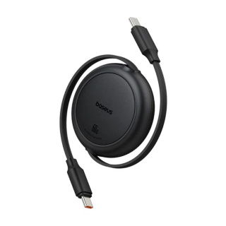 کابل شارژ سریع USB C به USB C بیسوس مدل Free 2 Pull Mini 60W - 01