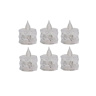 شمع ال ای دی مدل کریستالی شفاف طرح Diamond مجموعه 6 عددی متفرقه