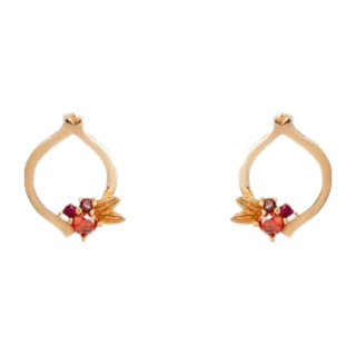 گوشواره طلا 18 عیار نارین دفینه