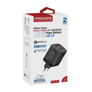 شارژر دیواری پرومیت مدل POWERPORT-25AC.EU - 01