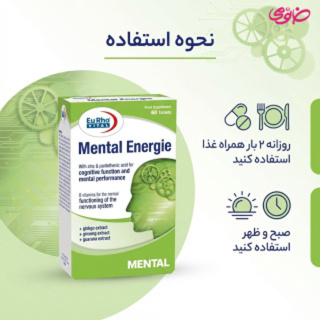 پک 4 عددی قرص منتال انرژی بسته 60 عددی یوروویتال - 05