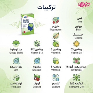 پک 4 عددی قرص منتال انرژی بسته 60 عددی یوروویتال - 06