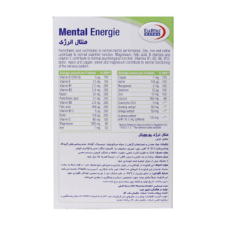 پک 6 عددی قرص منتال انرژی بسته 60 عددی یوروویتال - 03