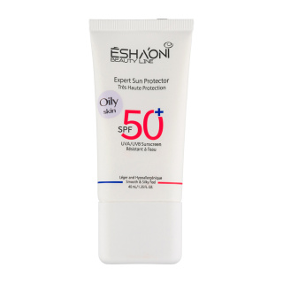 ضد آفتاب فلوئیدی بی رنگ با SPF 50 مناسب پوست چرب تا مختلط حجم 40 میلی لیتر اشااونی - 01