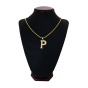 گردنبند مردانه طرح حرف P کد h09
