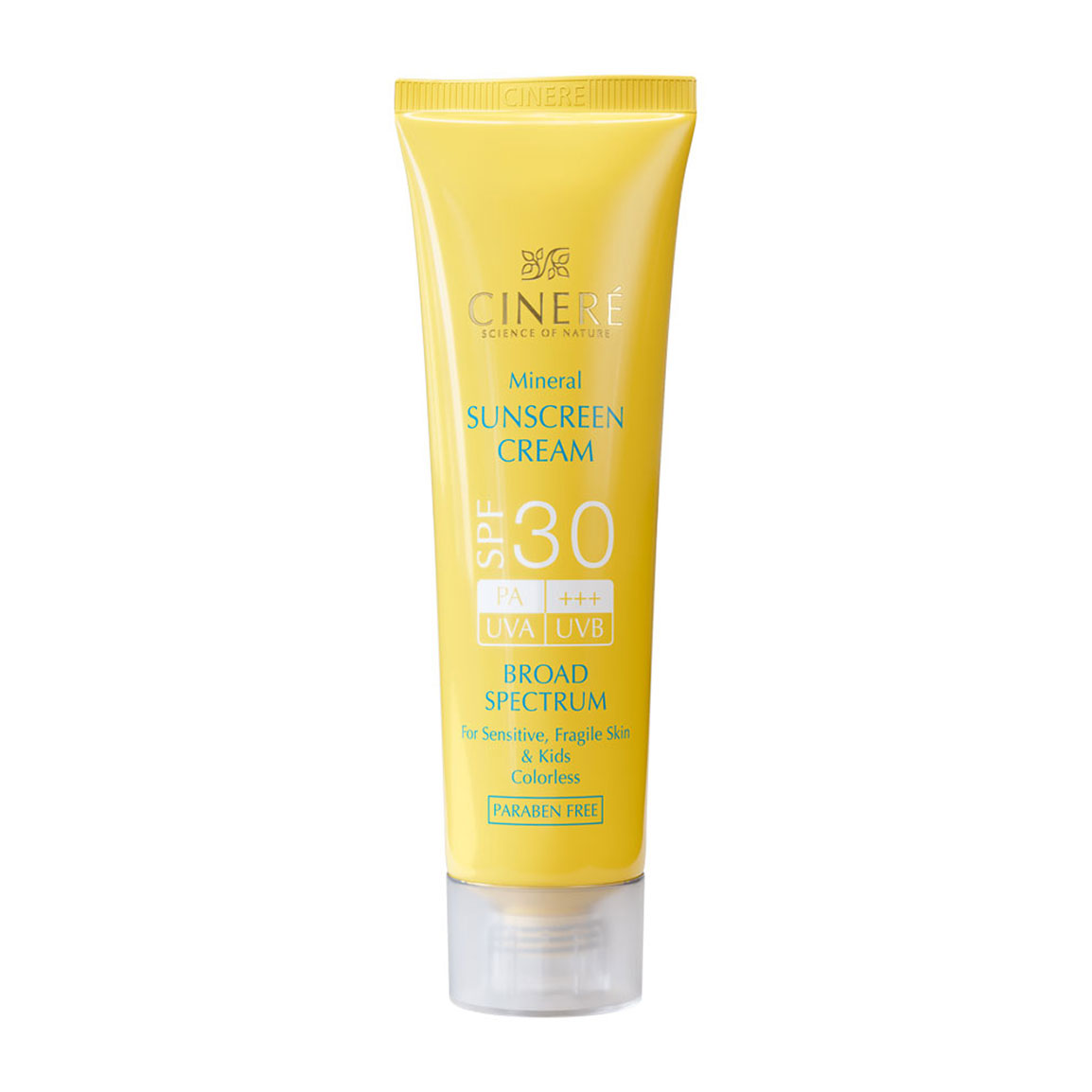 کرم ضد آفتاب SPF30+ بدون رنگ مینرال مناسب پوست حساس