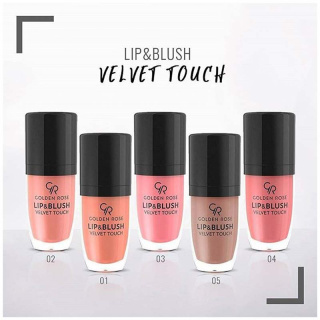رژ لب و گونه مایع گلدن رز مدل Velvet Touch مناسب انواع پوست - 01