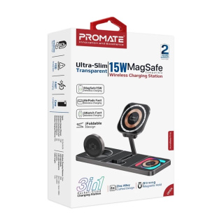 شارژر بی سیم مدل AURASLATE-TRIO پرومیت - 01
