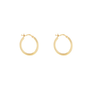 گوشواره 18 عیار حلقه ساده بزرگ