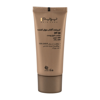 کرم ضد آفتاب بی رنگ مدل Rejuvenating با SPF50 حجم 40 میلی لیتر پرایم - 04