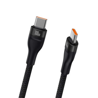 کابل شارژ سریع USB-C به USB-C بیسوس مدل CASS060001 100W - 01