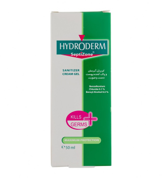 کرم ژل آبرسان و ضدعفونی کننده هیدرودرم مناسب دست و صورت حجم 50 میلی لیتر - 01
