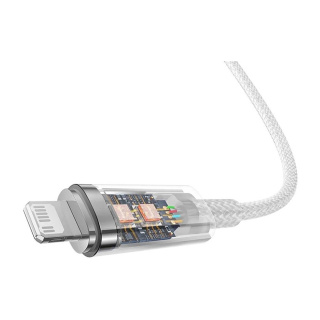 کابل شارژ سریع USB-C به لایتنینگ بیسوس مدل Explorer Series 20W - 03