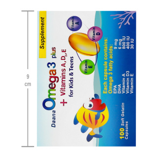 کپسول امگا 3 پلاس دانا بسته 100 عددی - 03